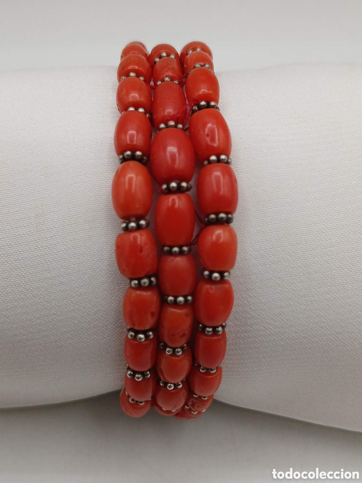 Joyeria: Pulsera plata 925mls y coral rojo - Foto 3