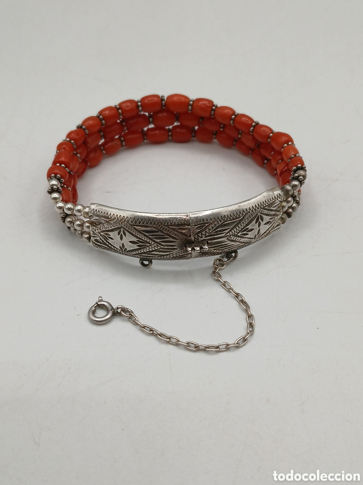 Joyeria: Pulsera plata 925mls y coral rojo - Foto 6