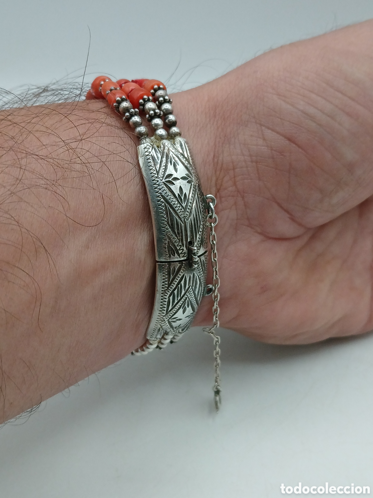 Joyeria: Pulsera plata 925mls y coral rojo - Foto 7