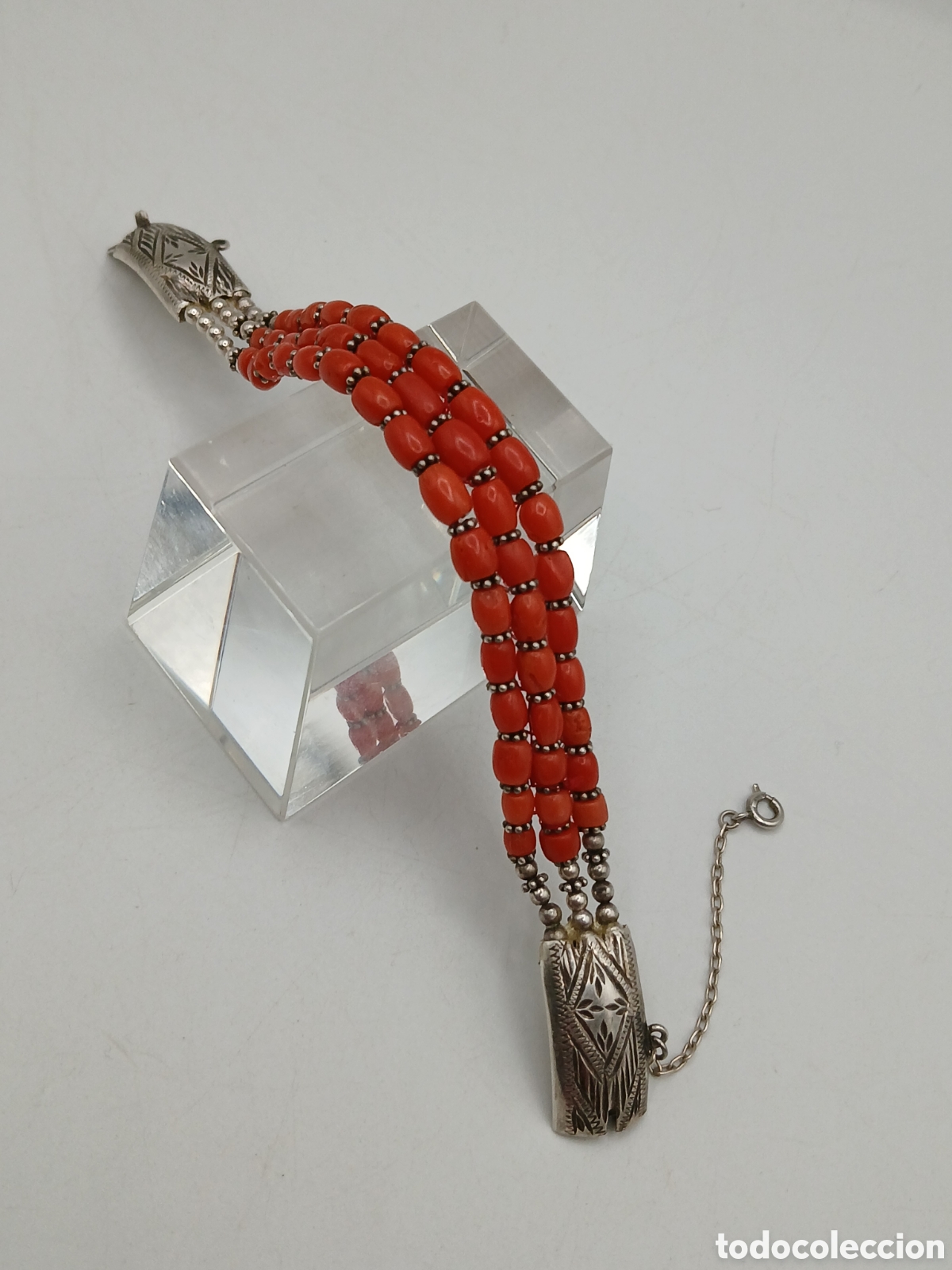 Joyeria: Pulsera plata 925mls y coral rojo - Foto 9