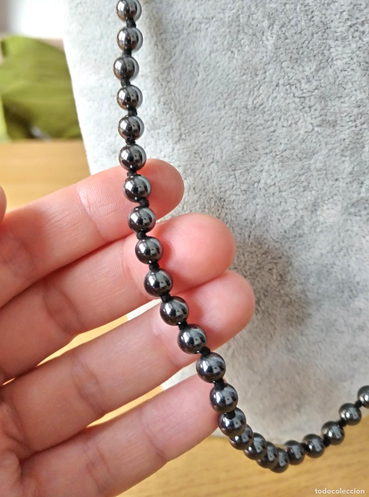 Joyeria: Collar de cuentas de hematitas grises. - Foto 5