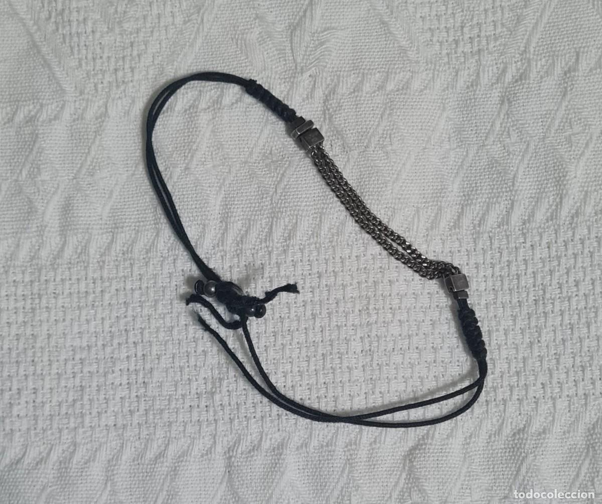 Joyeria: PULSERA TOUS EN PLATA DE LEY 925 CORD&Oacute;N NEGRO - Foto 1