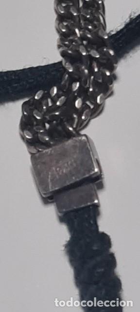Joyeria: PULSERA TOUS EN PLATA DE LEY 925 CORD&Oacute;N NEGRO - Foto 3