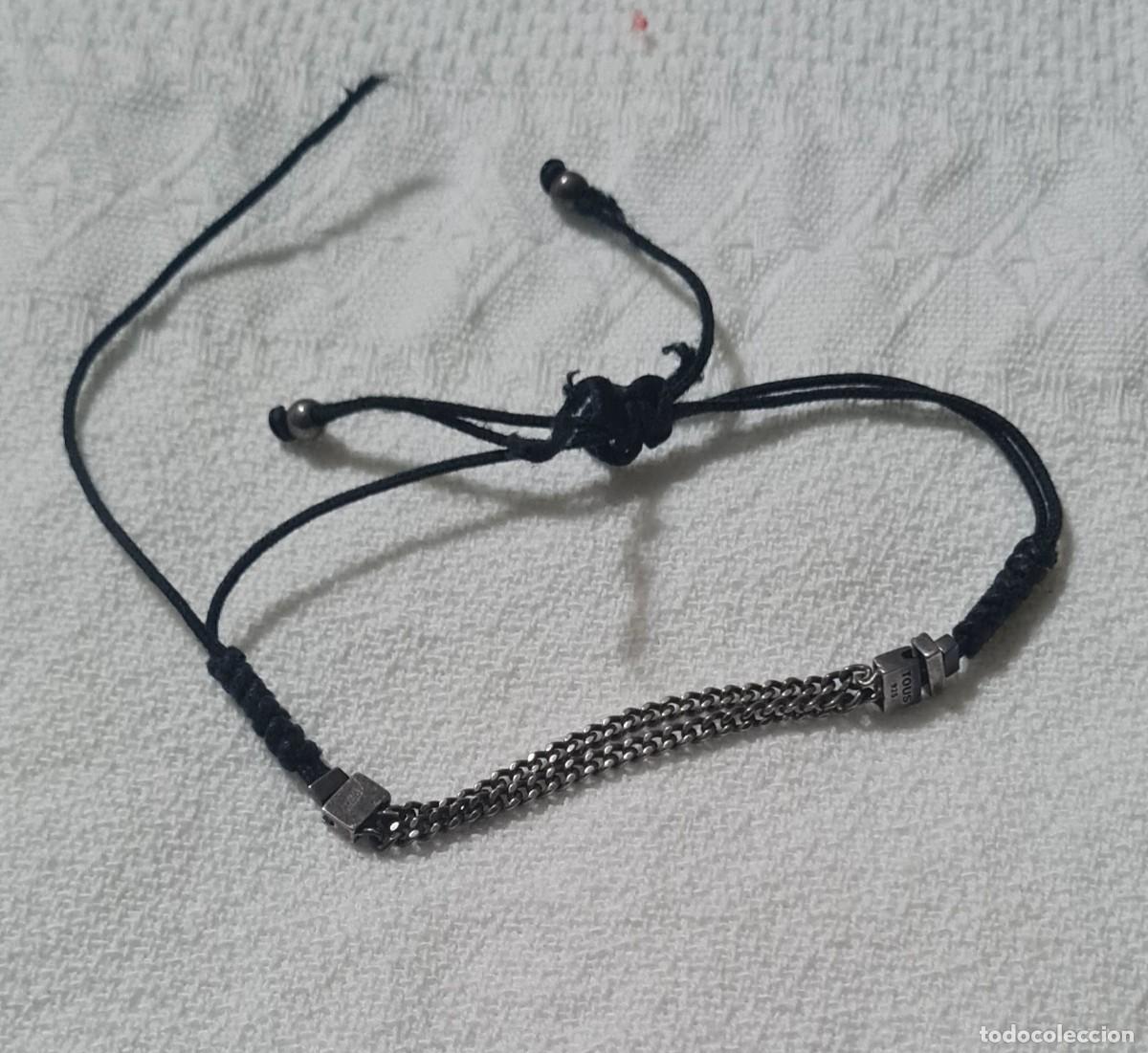 Joyeria: PULSERA TOUS EN PLATA DE LEY 925 CORD&Oacute;N NEGRO - Foto 5