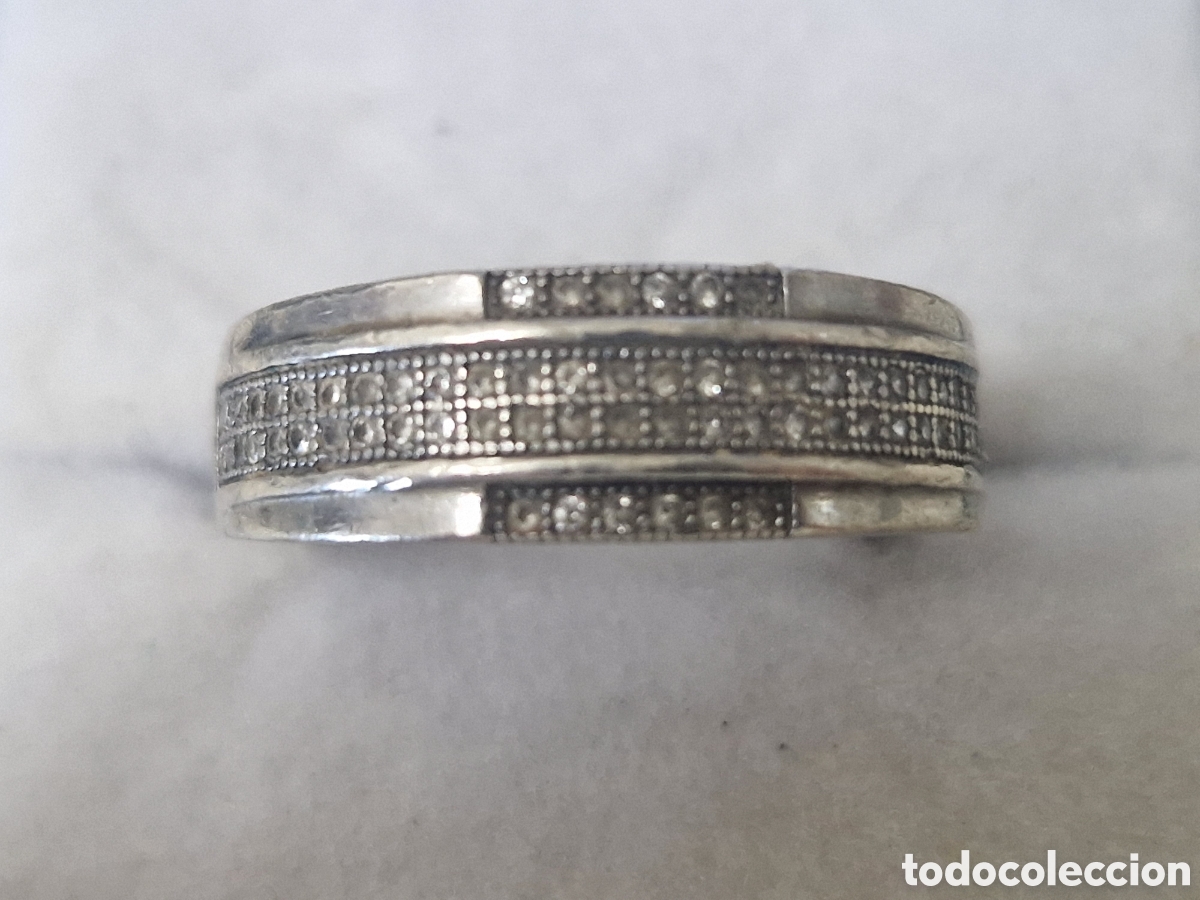 Joyeria: BONITO ANILLO PLATA DE LEY CIRCONITAS - Foto 2