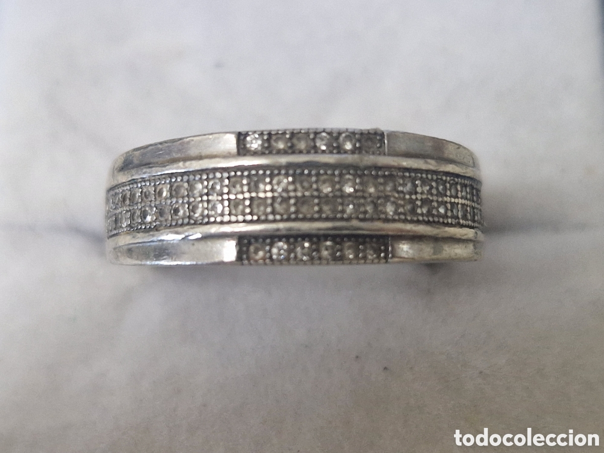 Joyeria: BONITO ANILLO PLATA DE LEY CIRCONITAS - Foto 3