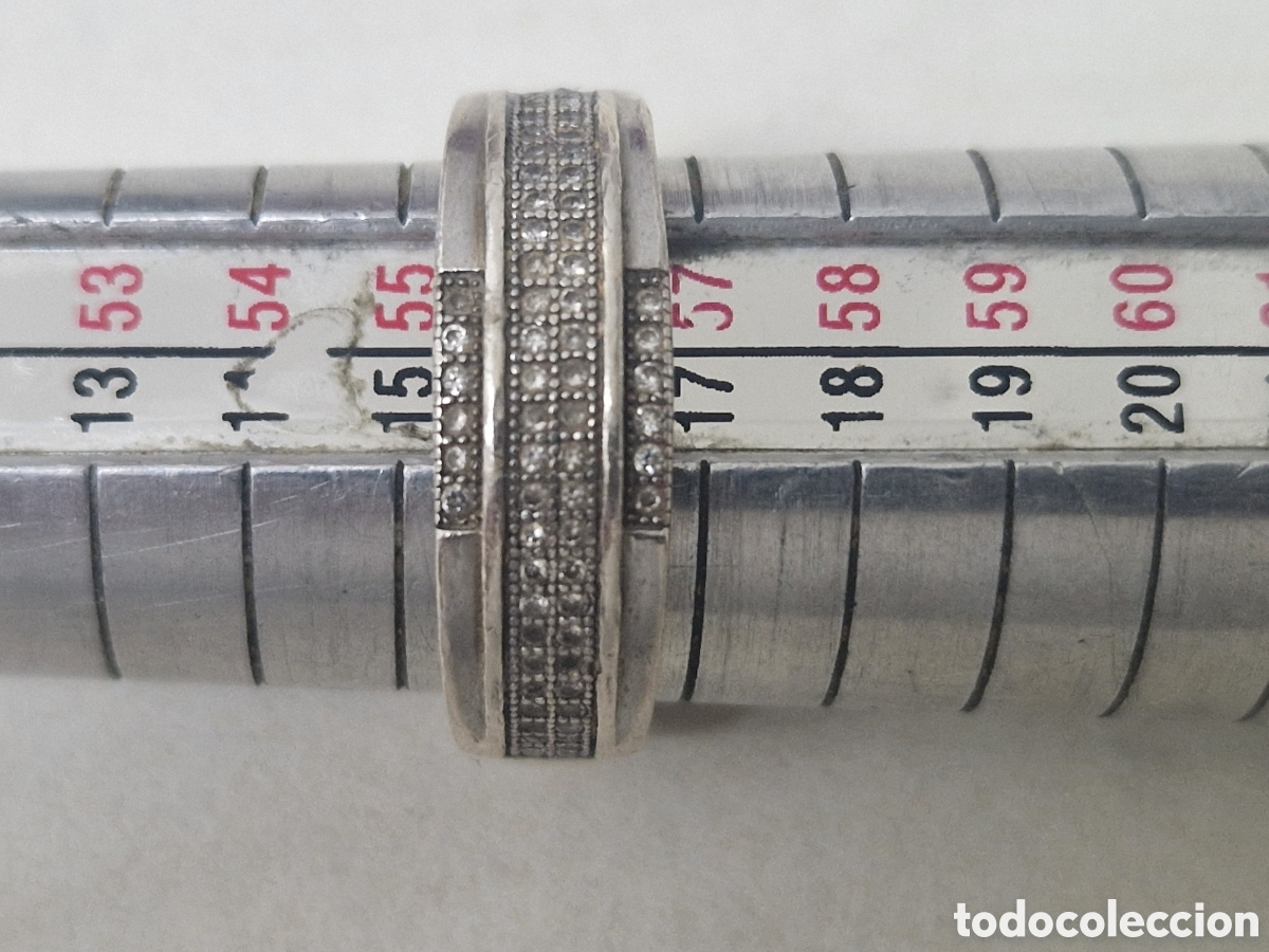 Joyeria: BONITO ANILLO PLATA DE LEY CIRCONITAS - Foto 6