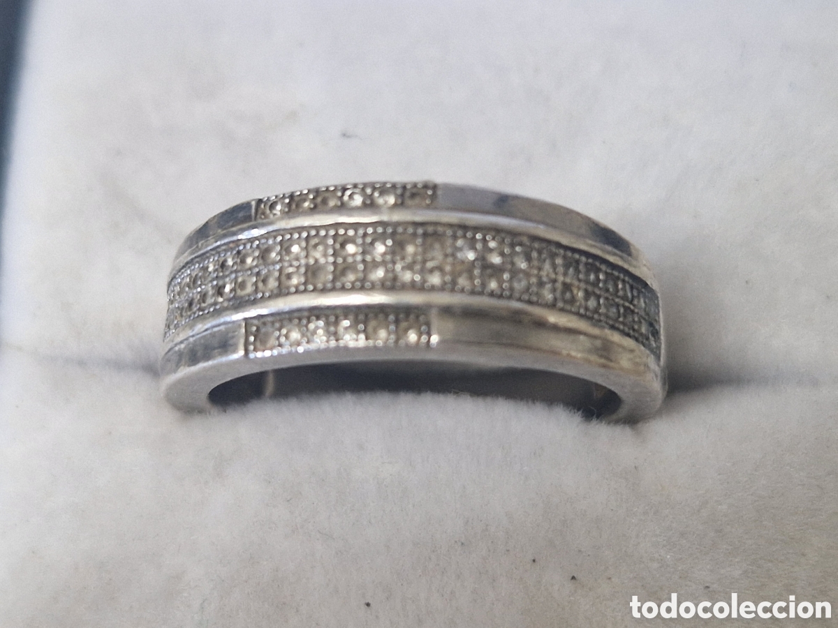 Joyeria: BONITO ANILLO PLATA DE LEY CIRCONITAS - Foto 8