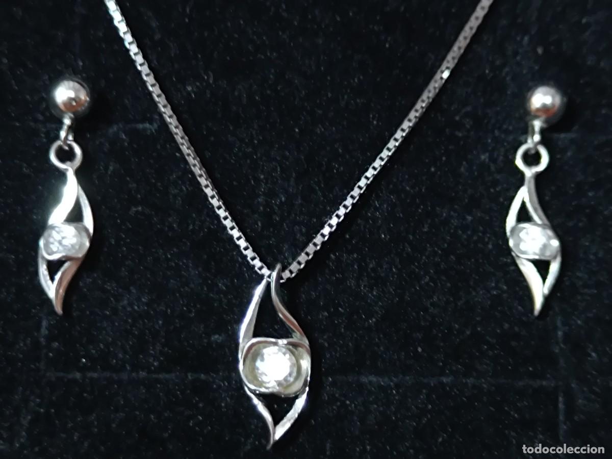 Joyeria: Juego de collar y pendientes, plata s/e. - Foto 5