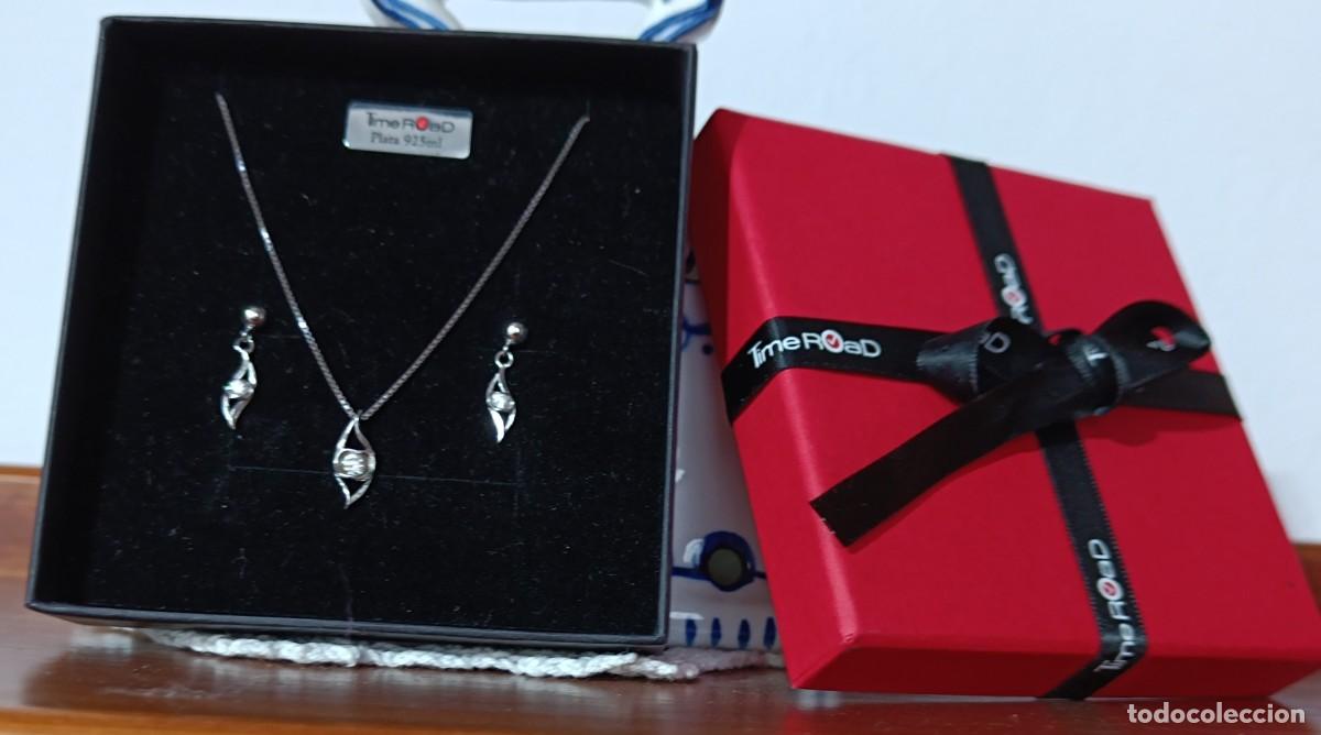 Joyeria: Juego de collar y pendientes, plata s/e. - Foto 6