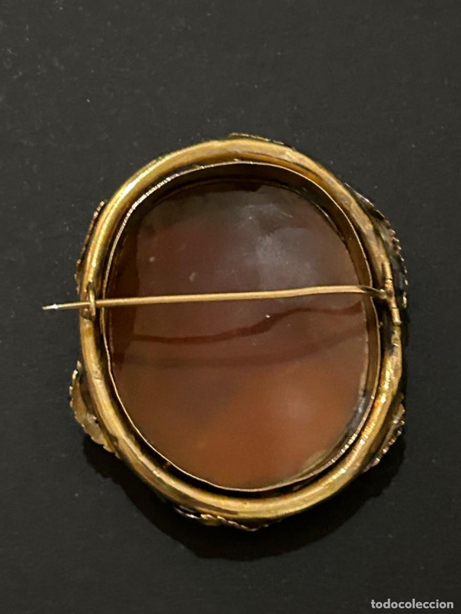 Joyeria: ANTIGUO BROCHE CAMAFEO DE CONCHA ORO - Foto 12
