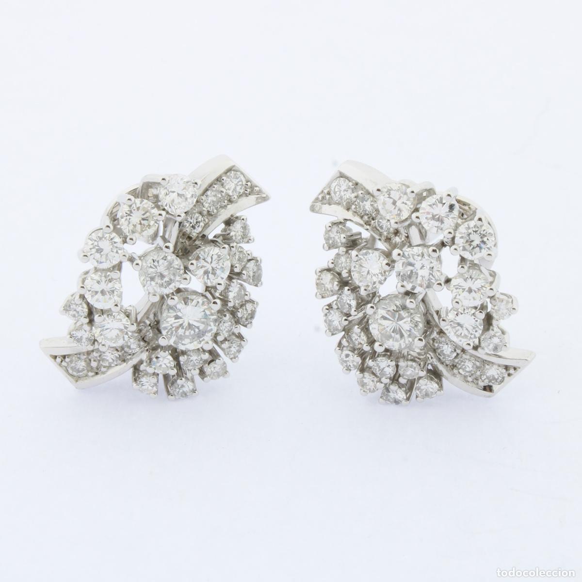 Joyeria: Pendientes vintage con diamantes - Foto 1