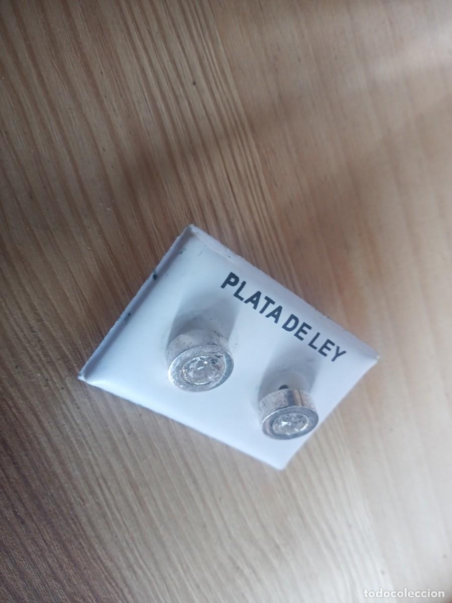 Joyeria: BONITOS PENDIENTES PLATEADOS ANTIGUO - Foto 2