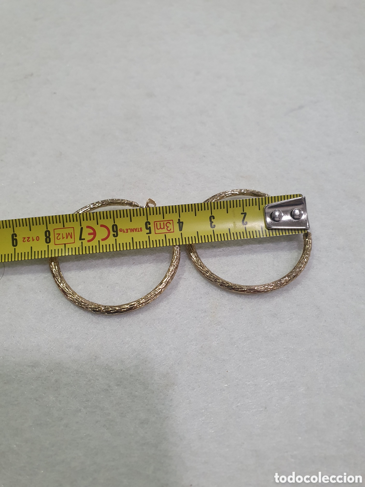 Joyeria: Pendientes dorados. (L100F) - Foto 2