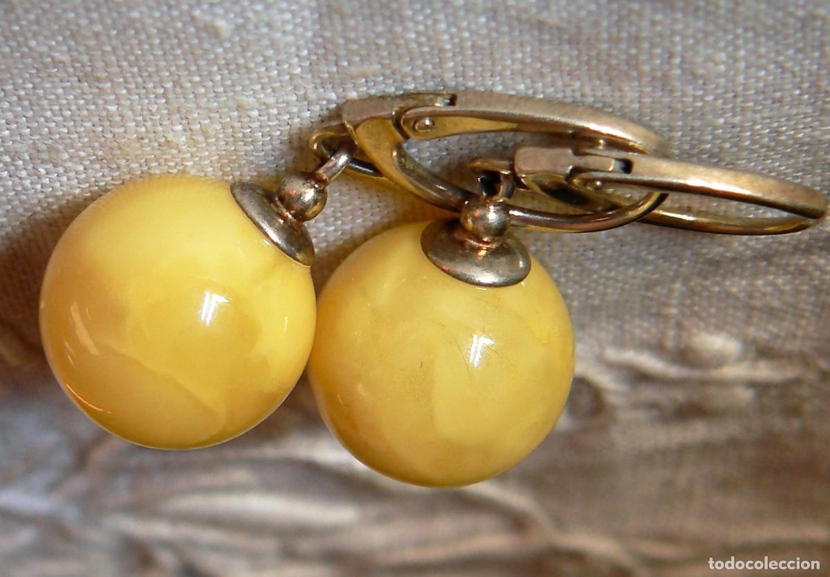 Joyeria: PENDIENTES DE AMBAR YEMA DE HUEVO - Foto 2