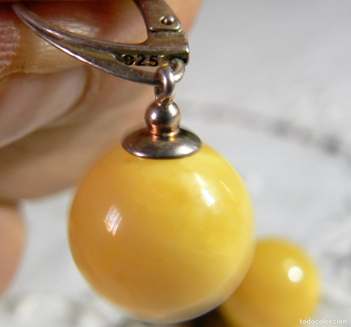 Joyeria: PENDIENTES DE AMBAR YEMA DE HUEVO - Foto 1