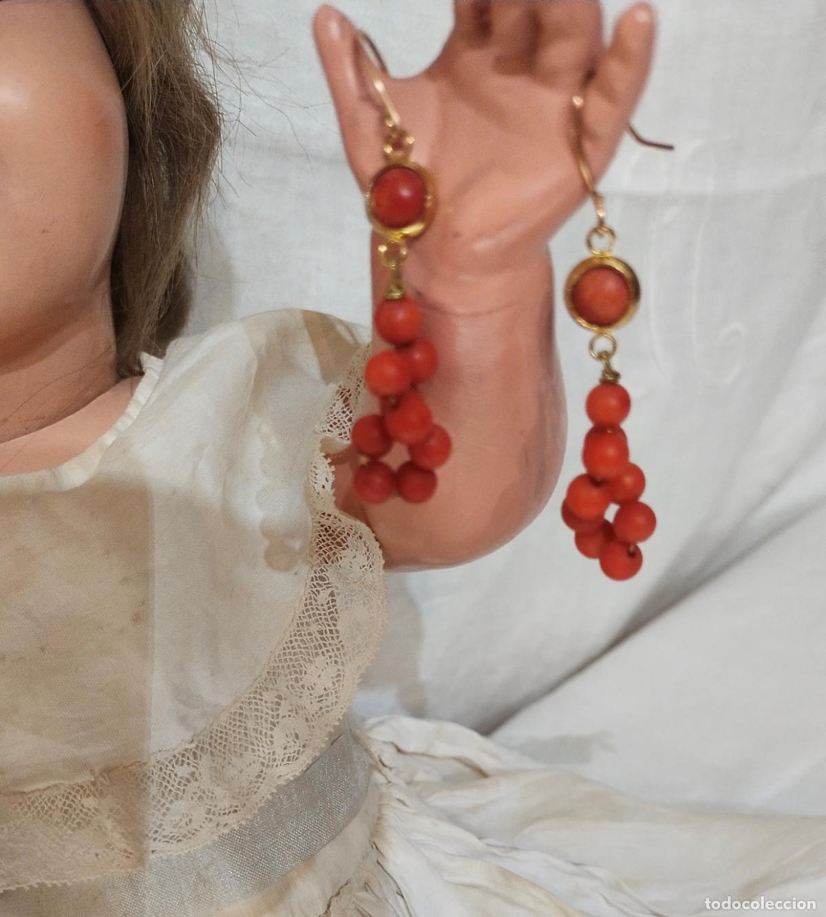 Joyeria: PAREJA DE BONITOS Y ELEGANTES PENDIENTES DE CORAL - Foto 4