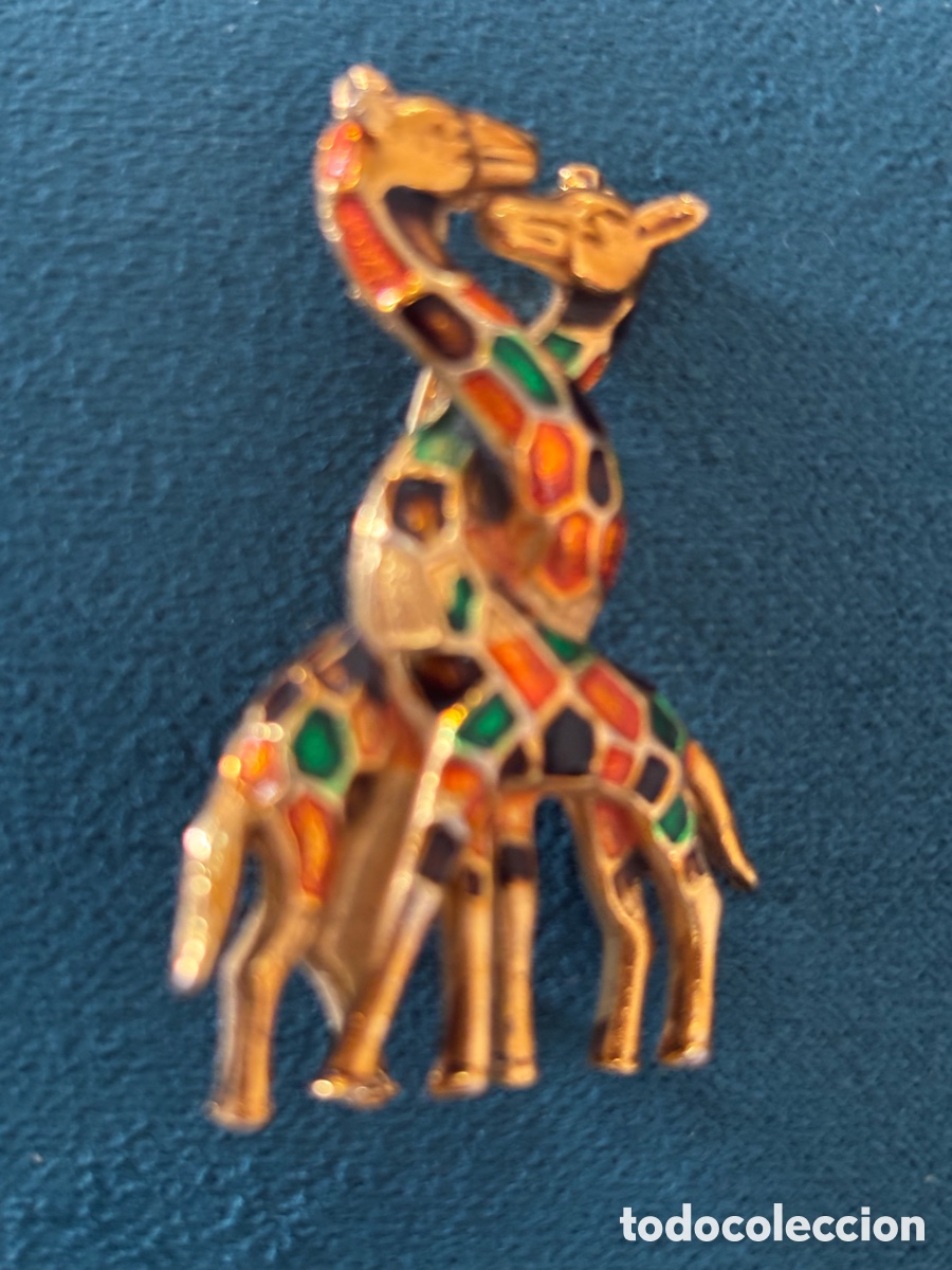 Joyeria: Broche de metal jirafas - Foto 1