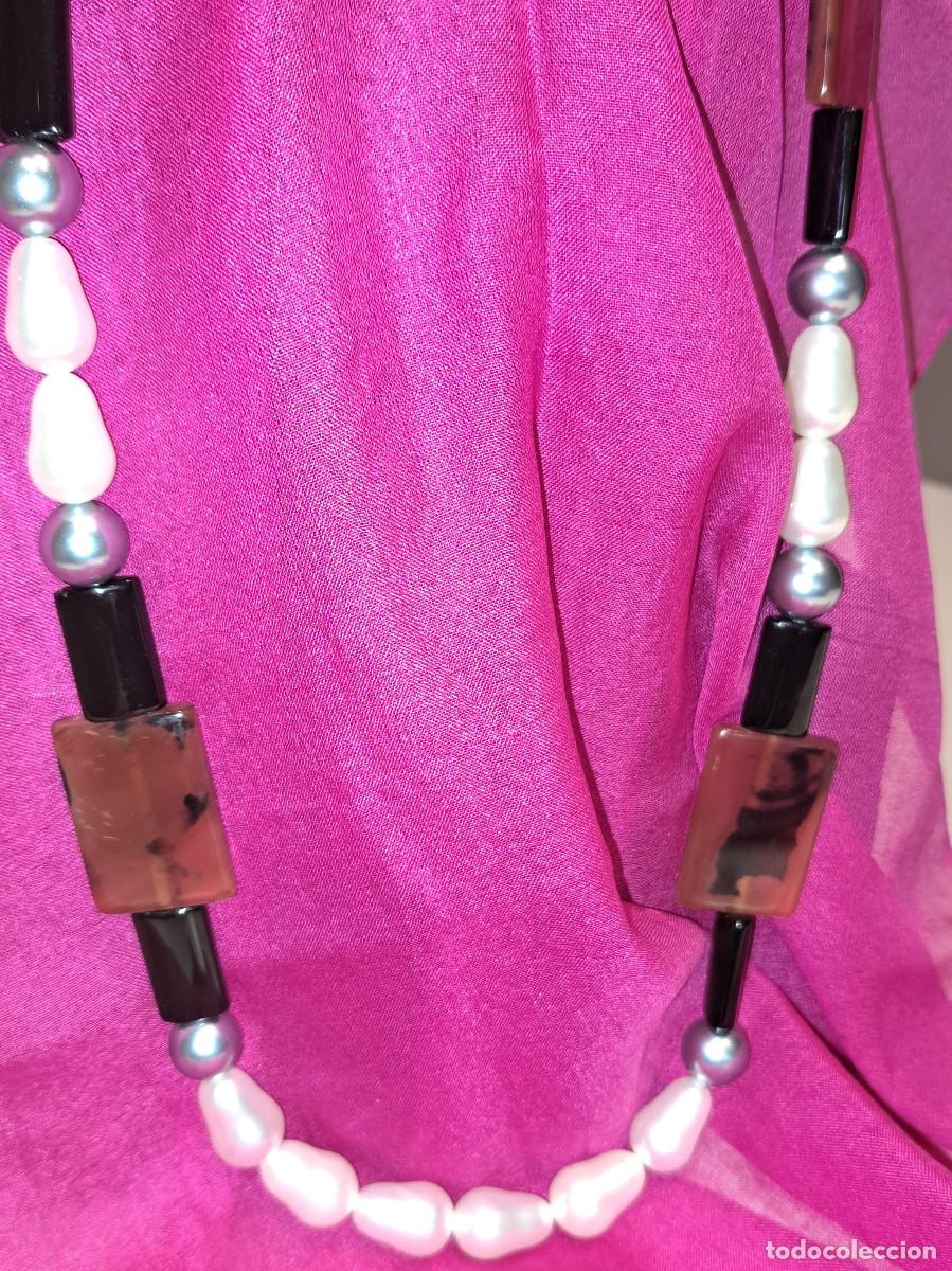 Joyeria: COLLAR CON CIERRE DE PLATA Y PERLAS DE IMITACI&Oacute;N ref G - Foto 6