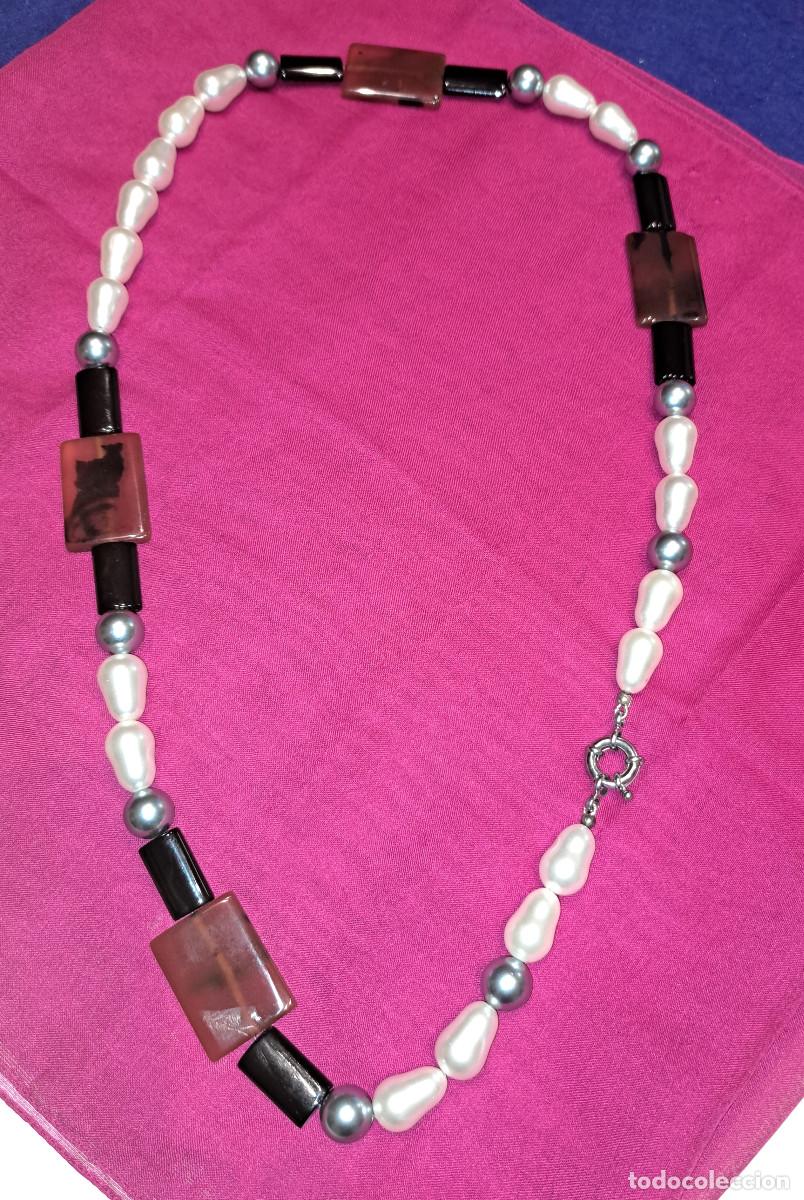 Joyeria: COLLAR CON CIERRE DE PLATA Y PERLAS DE IMITACI&Oacute;N ref G - Foto 10