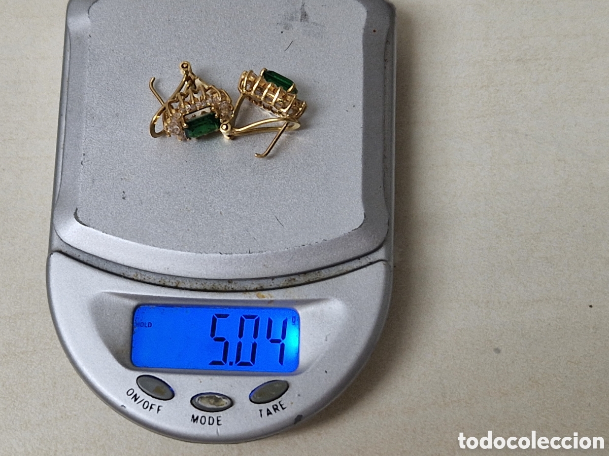 Joyeria: PENDIENTES DE ORO 18 K CON PIEDRA NATURAL - Foto 9