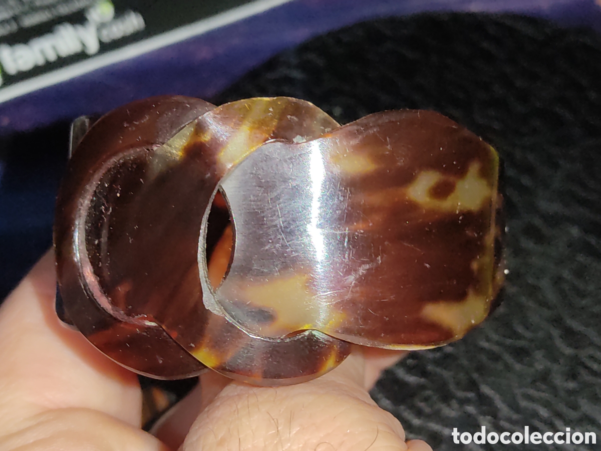 Joyeria: Pulsera de carey entrelazada,Vintage. - Foto 11