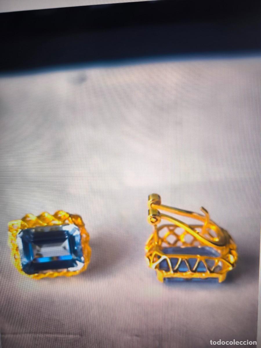 Joyeria: Pendientes de Oro y Aguamarina. - Foto 5