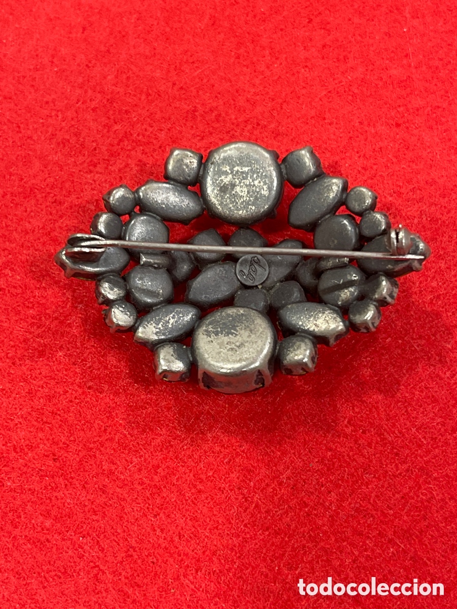 Joyeria: Broche de pedrer&iacute;a en tonalidades marrones. - Foto 2