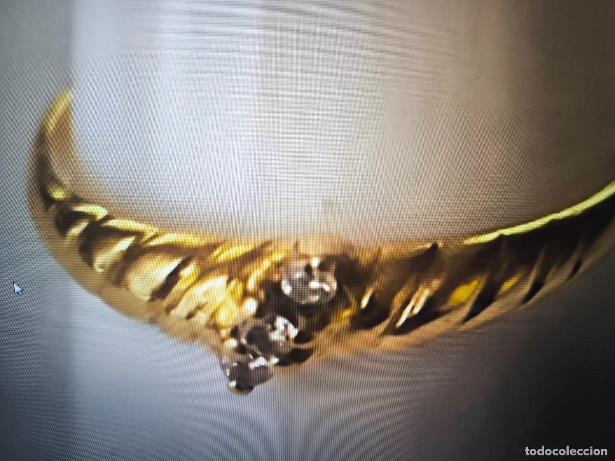 Joyeria: Anillo de oro de 18 kt. Con Diamantes. - Foto 3