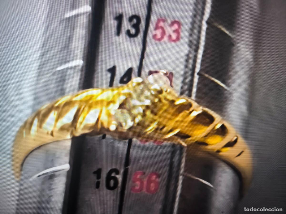 Joyeria: Anillo de oro de 18 kt. Con Diamantes. - Foto 4