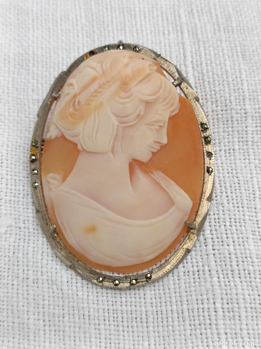 Joyeria: Antiguo camafeo de concha - Foto 1