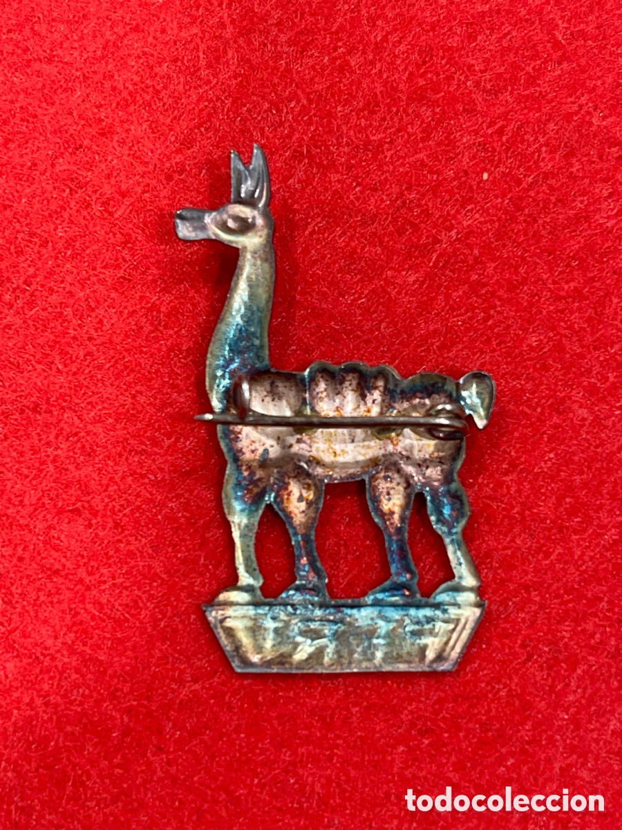 Joyeria: Broche en plata de ley en forma de llama andina. - Foto 2