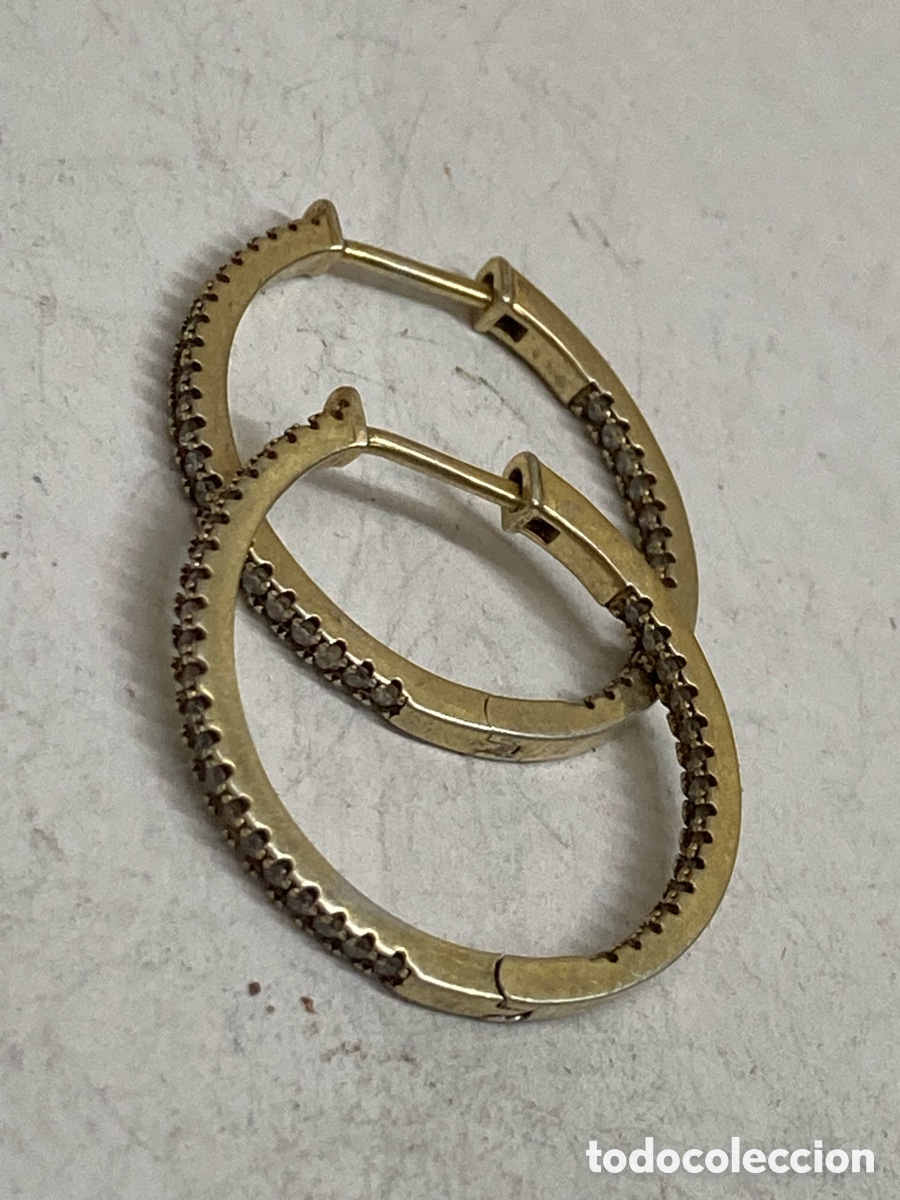 Joyeria: Pendientes de plata y engastado P194 - Foto 1