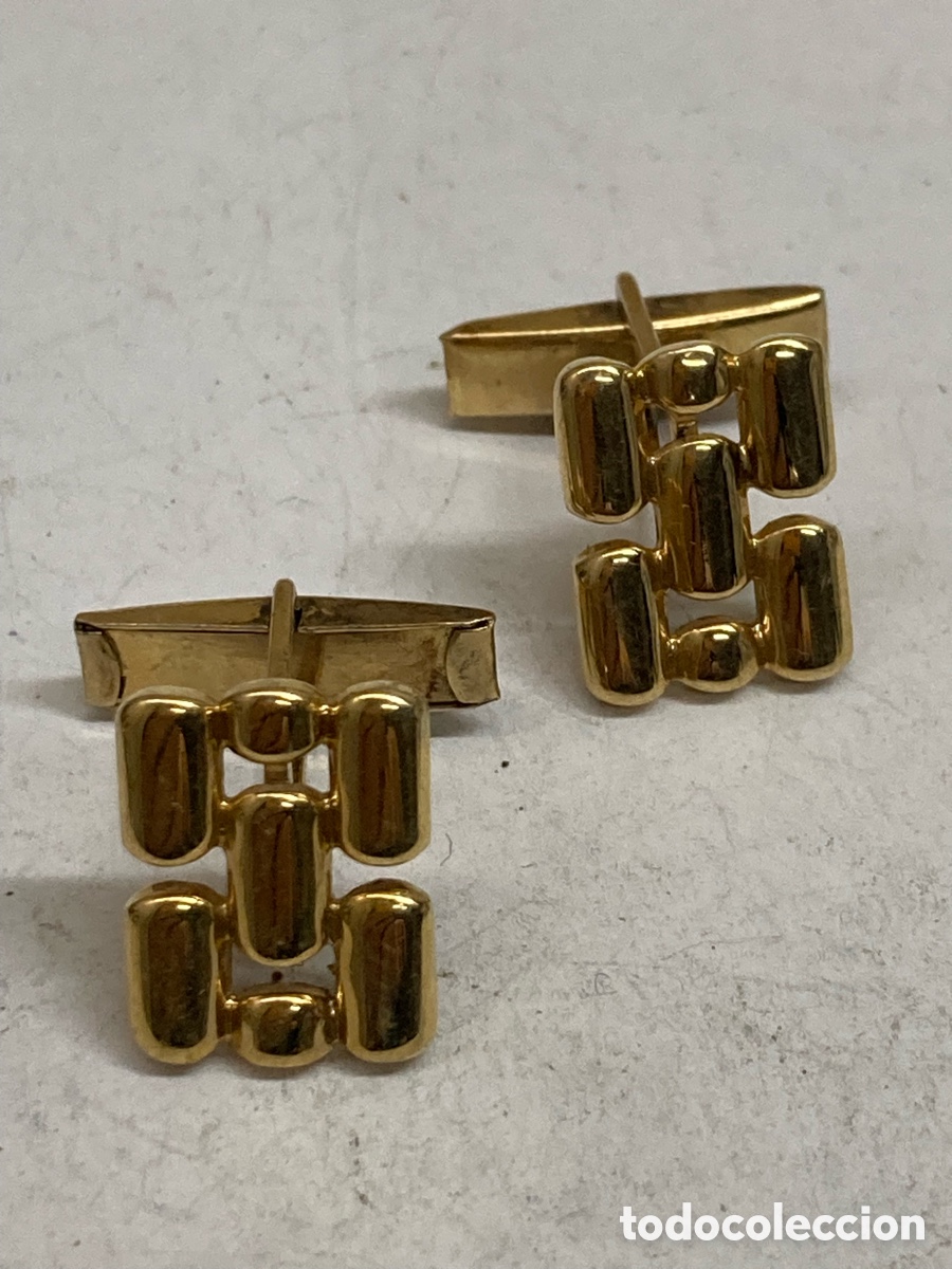 Joyeria: Gemelos de plata Dorada /G23 - Foto 1