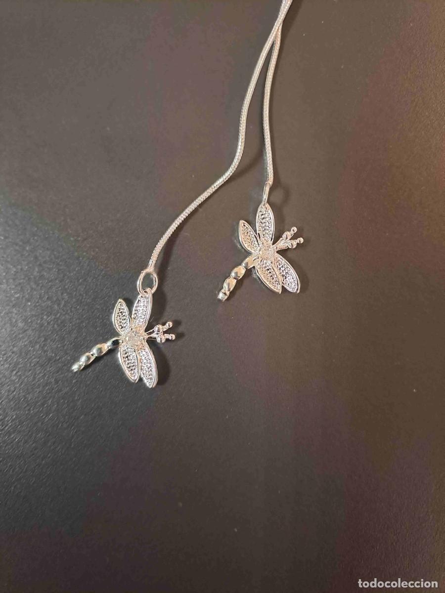 Joyeria: Colgante con 2 lib&eacute;lulas cadena 45 cm nuevo - Foto 2