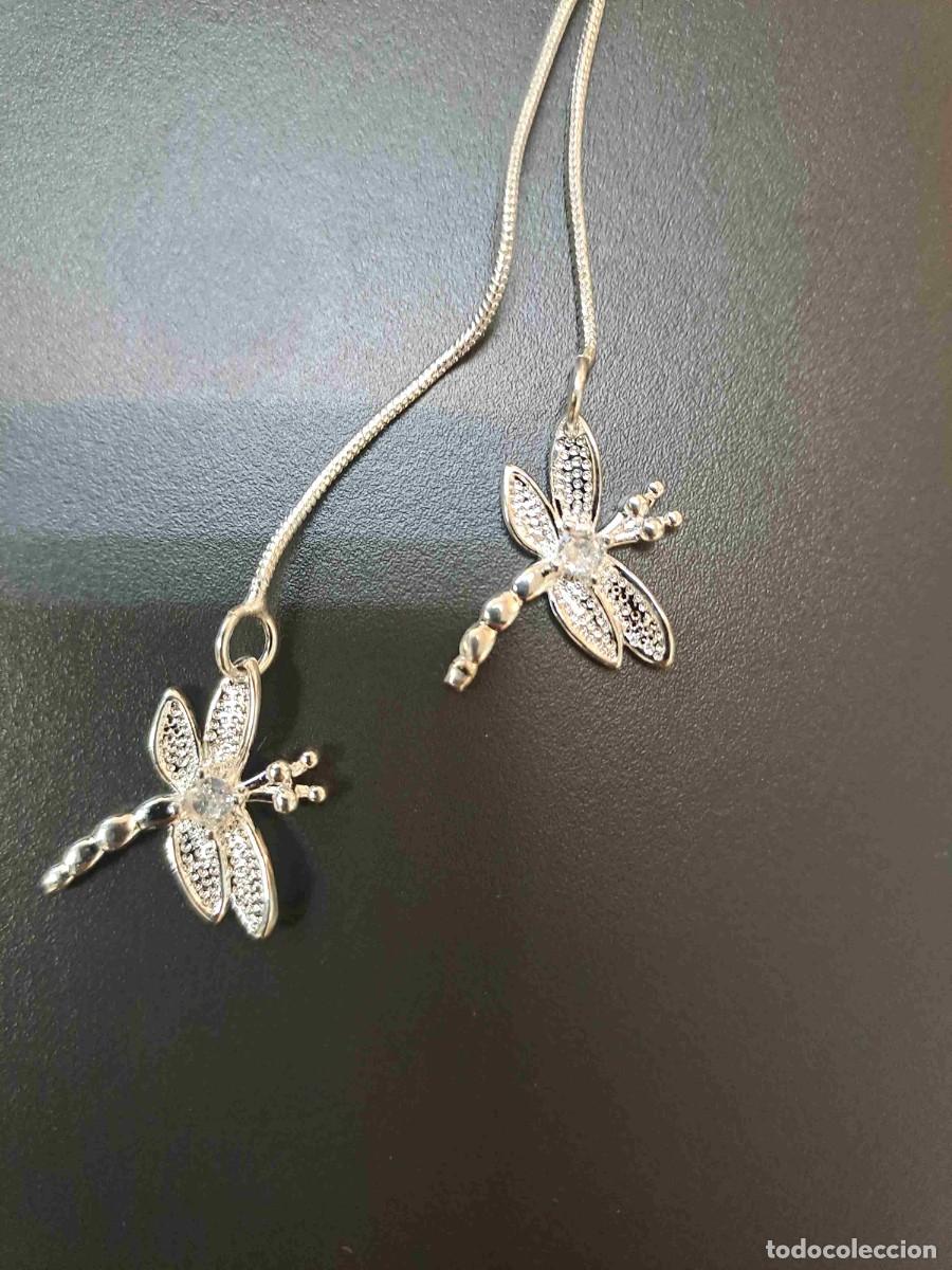 Joyeria: Colgante con 2 lib&eacute;lulas cadena 45 cm nuevo - Foto 3