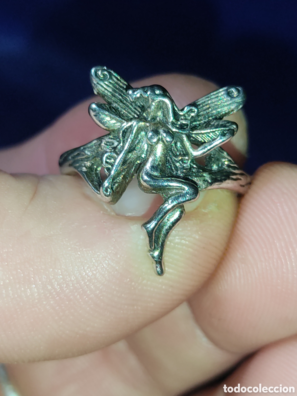 Joyeria: Anillo ninfa metal plateado. - Foto 2