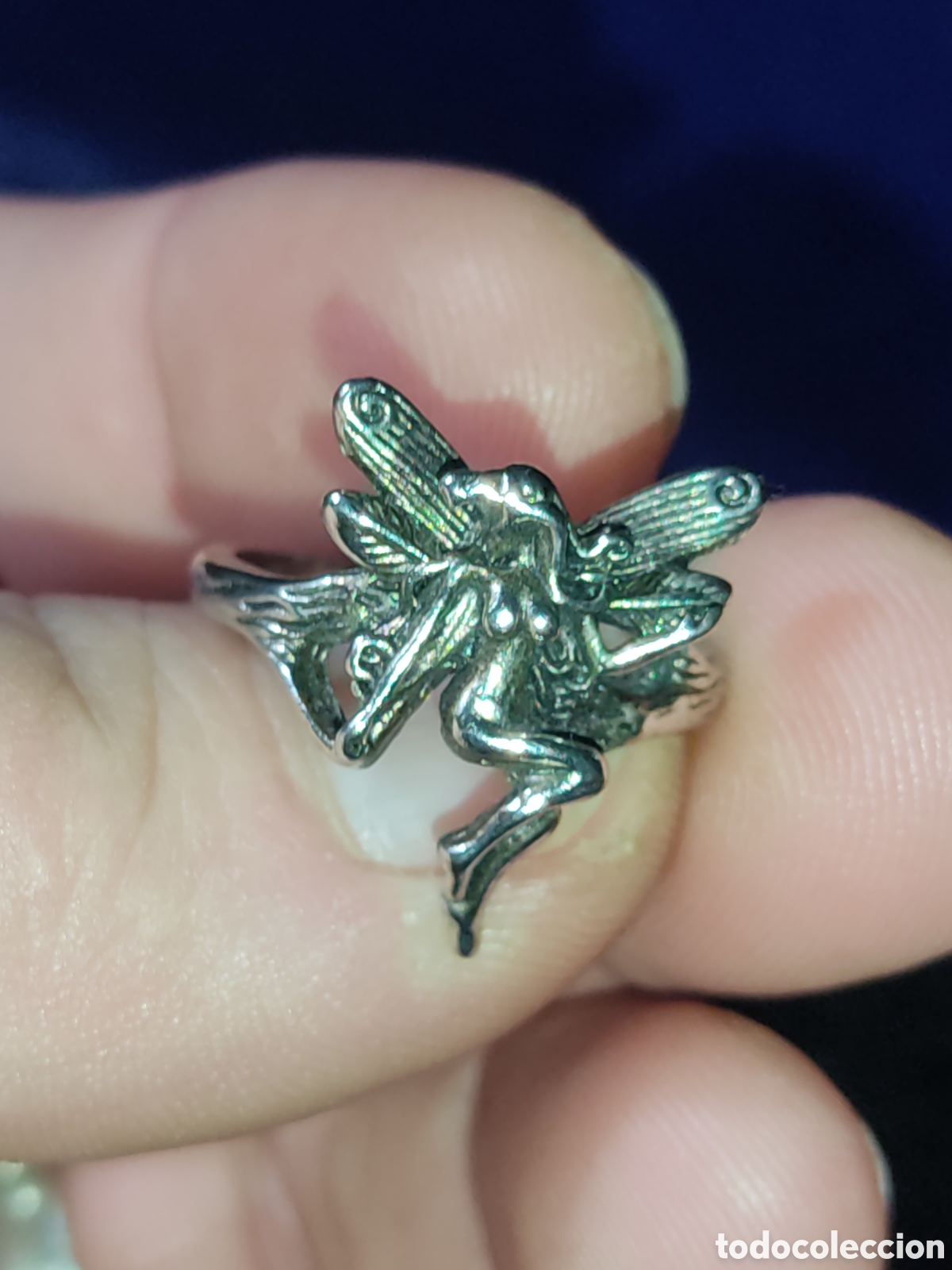 Joyeria: Anillo ninfa metal plateado. - Foto 5