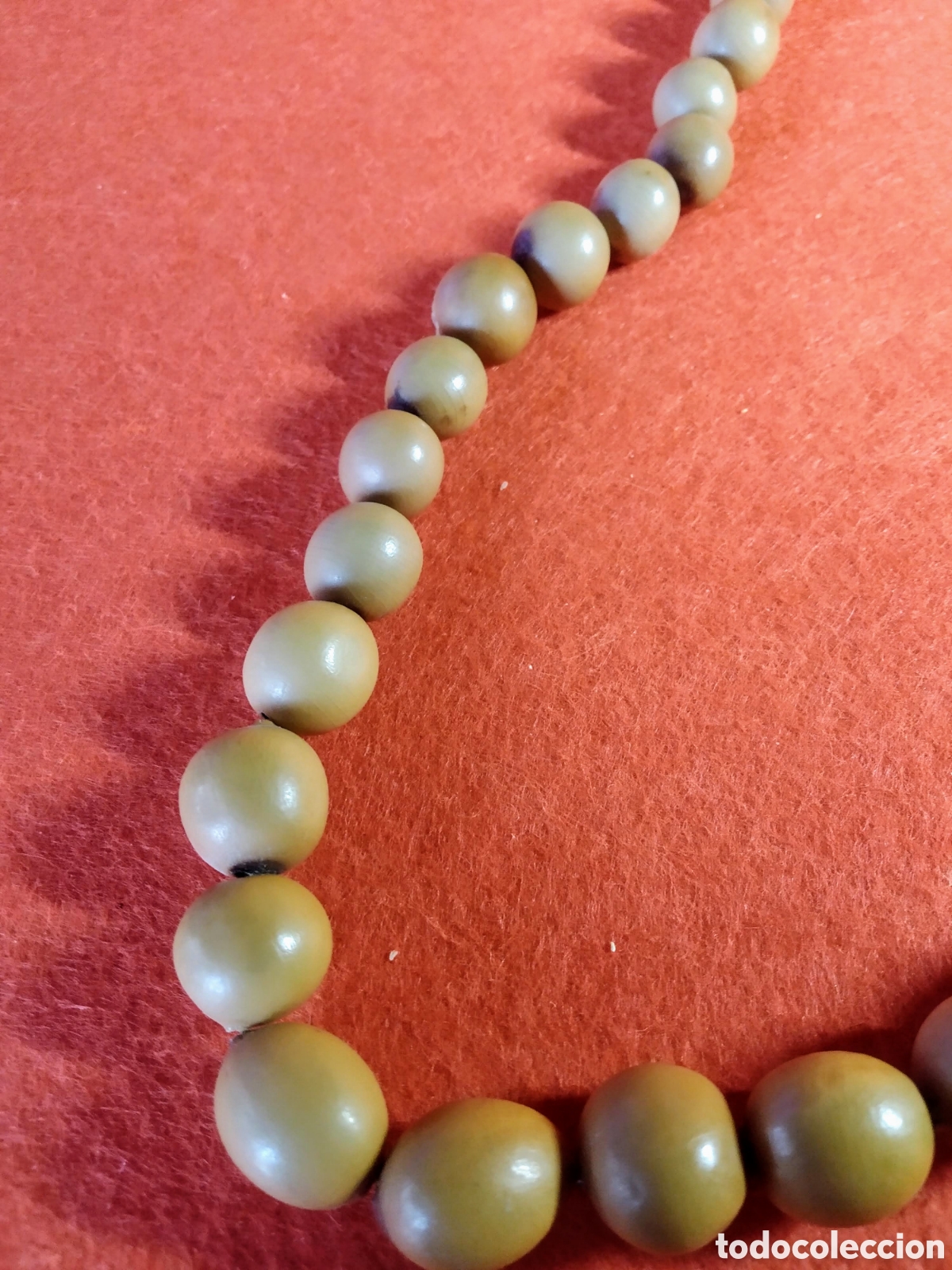 Joyeria: ANTIGUO COLLAR DE CUENTAS DE SEMILLAS - Foto 2