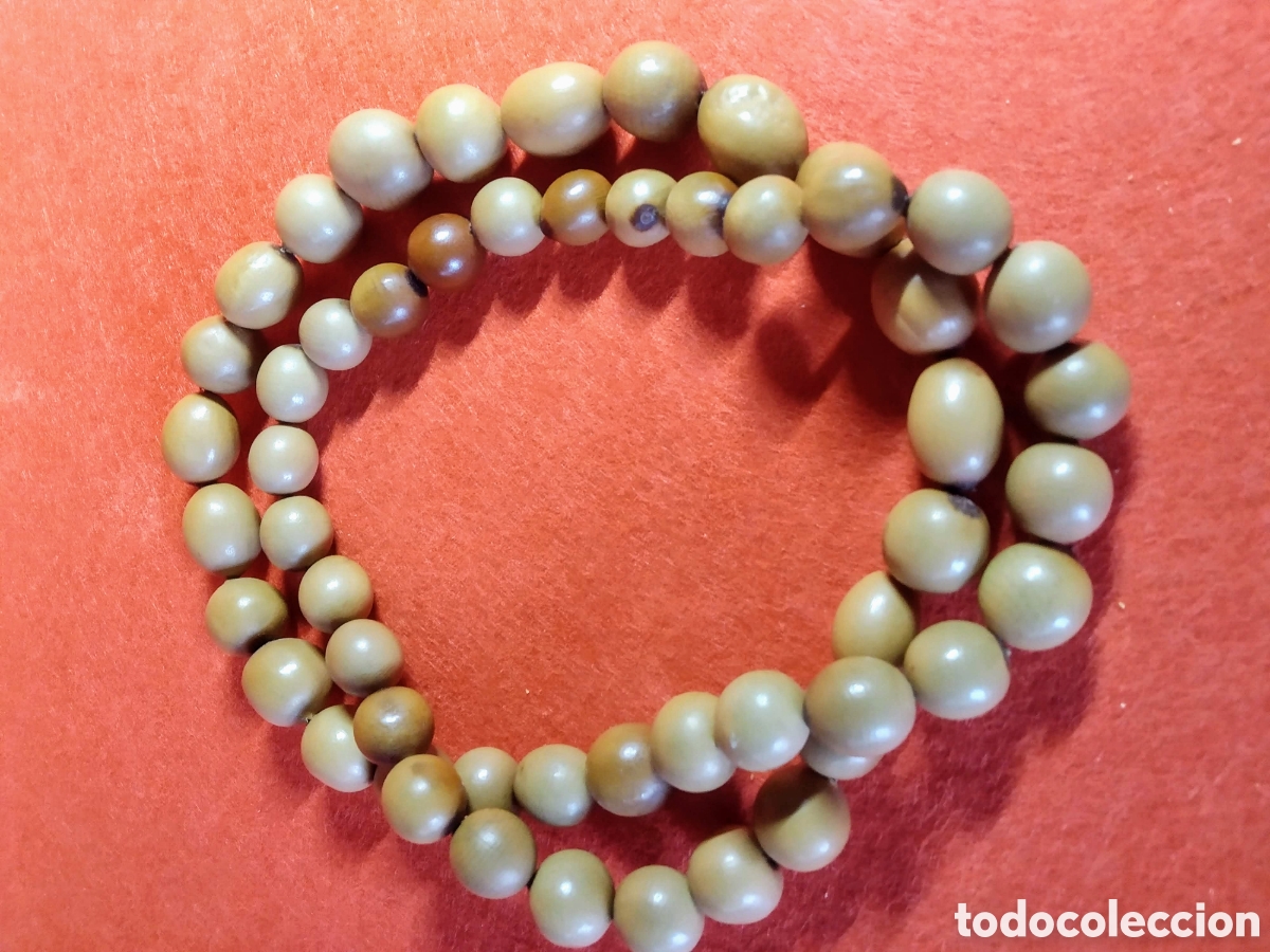 Joyeria: ANTIGUO COLLAR DE CUENTAS DE SEMILLAS - Foto 3