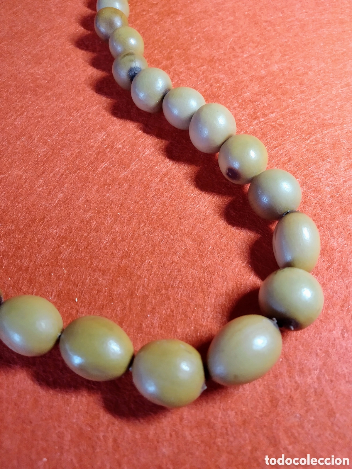 Joyeria: ANTIGUO COLLAR DE CUENTAS DE SEMILLAS - Foto 4