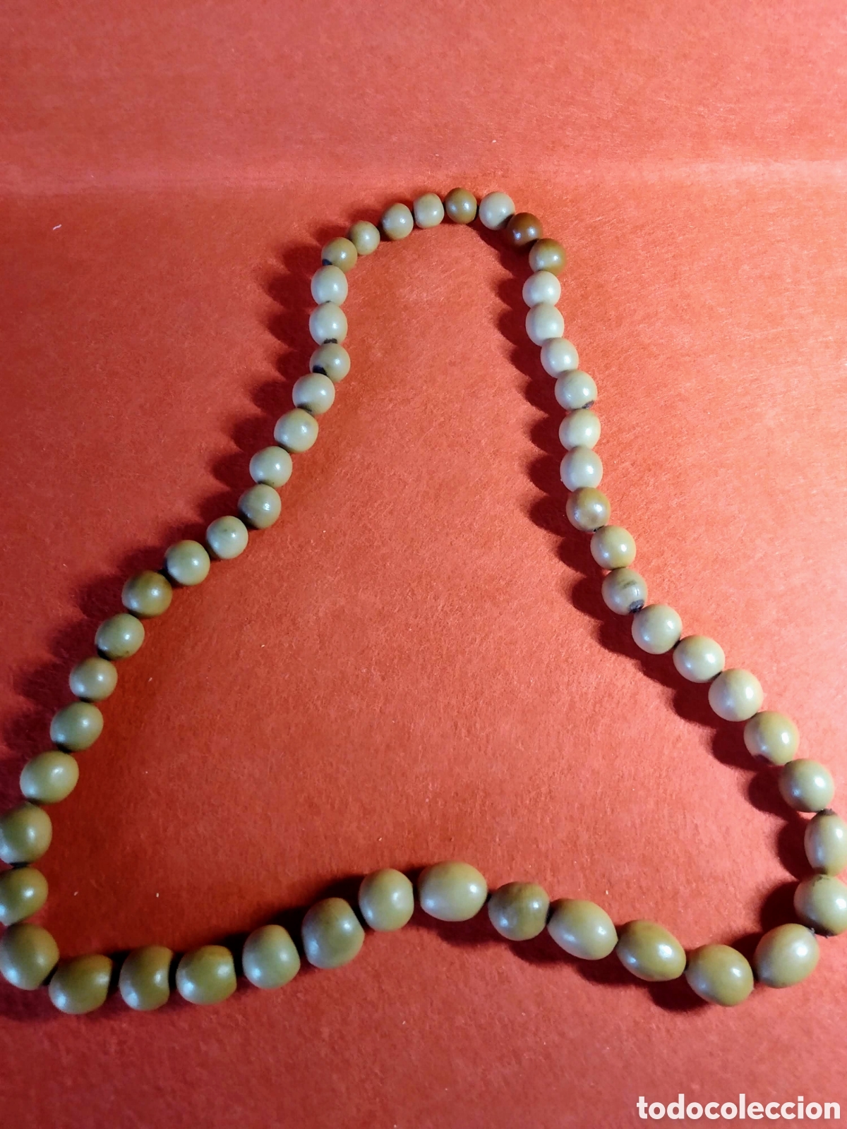 Joyeria: ANTIGUO COLLAR DE CUENTAS DE SEMILLAS - Foto 1