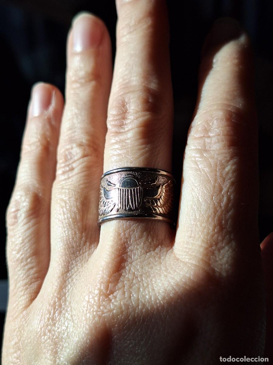 Joyeria: Anillo de plata y esmalte, vintage d&eacute;cada 90 - Foto 3