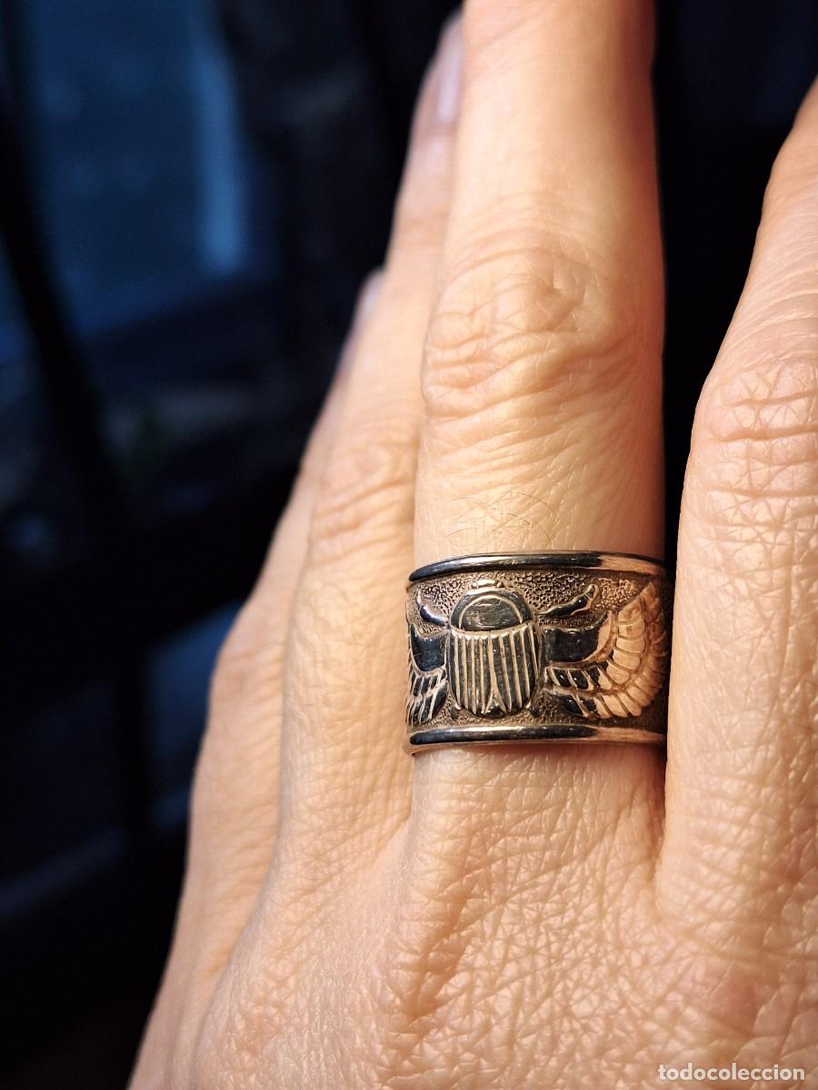 Joyeria: Anillo de plata y esmalte, vintage d&eacute;cada 90 - Foto 5