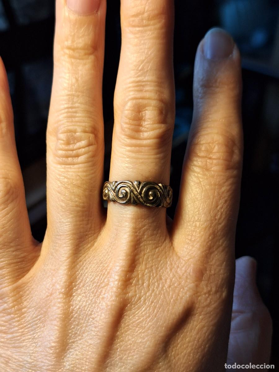 Joyeria: Anillo plata maciza vintage 1990 - Foto 5