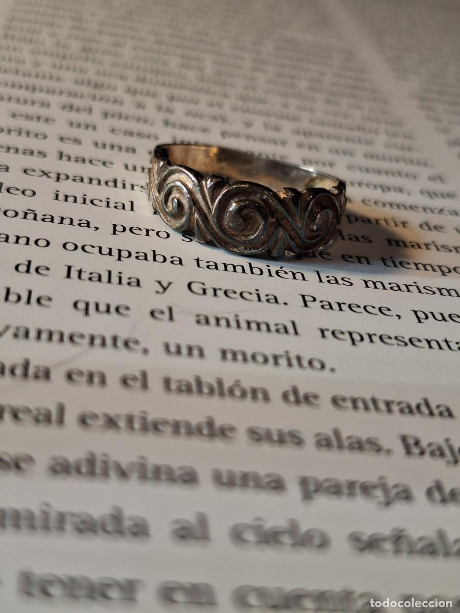 Joyeria: Anillo plata maciza vintage 1990 - Foto 6