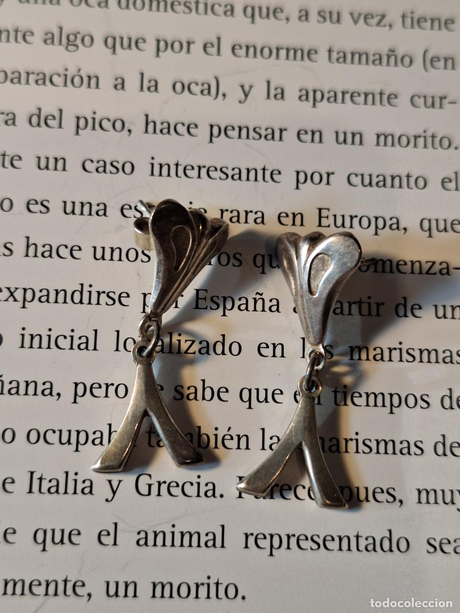 Joyeria: Pendientes plata maciza vintage d&eacute;cada 90 - Foto 2