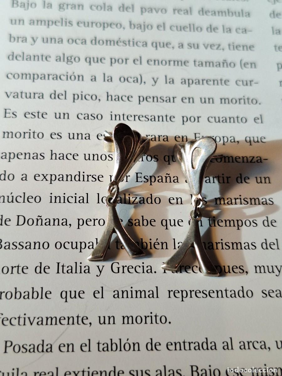 Joyeria: Pendientes plata maciza vintage d&eacute;cada 90 - Foto 7