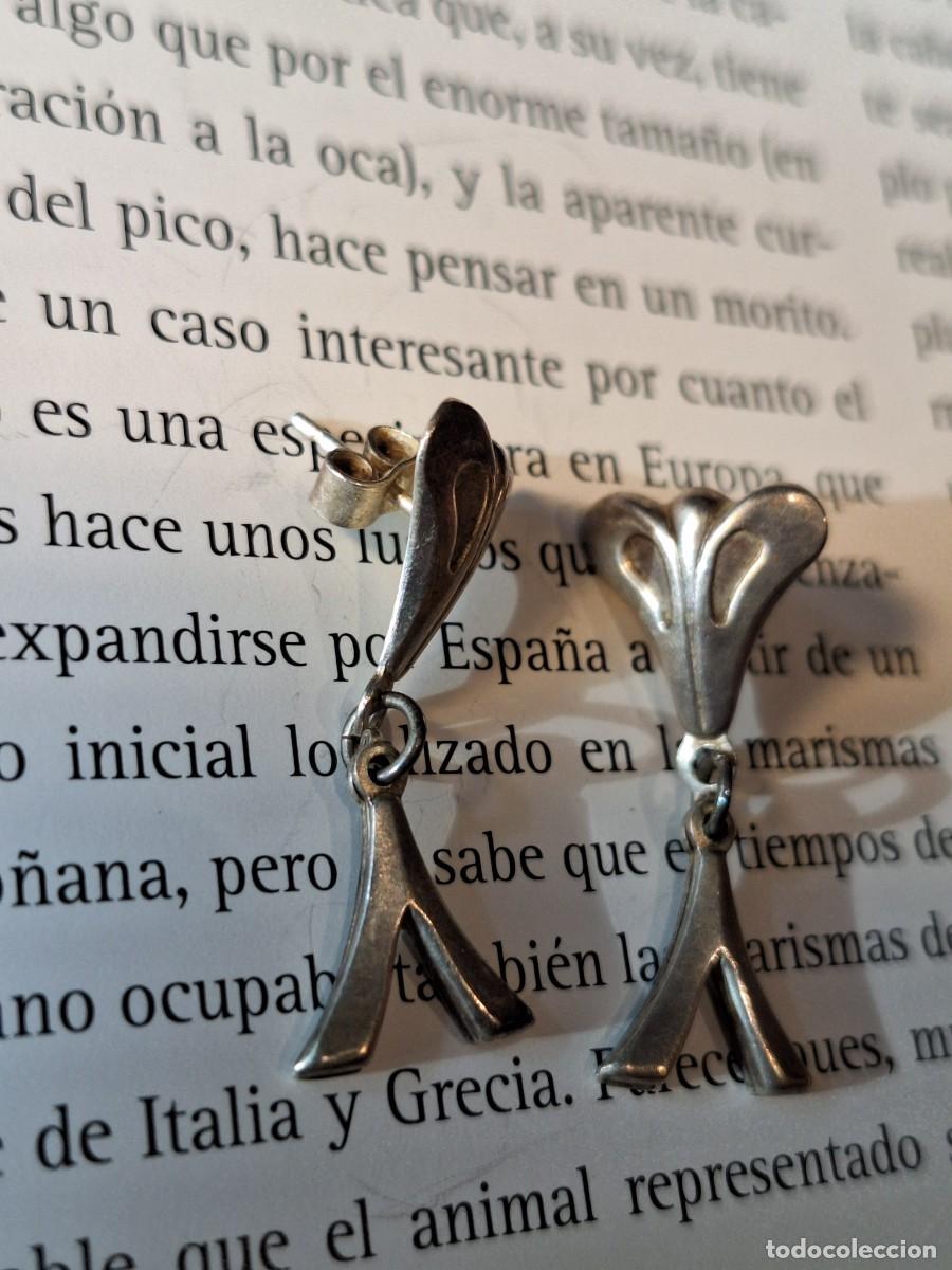 Joyeria: Pendientes plata maciza vintage d&eacute;cada 90 - Foto 8