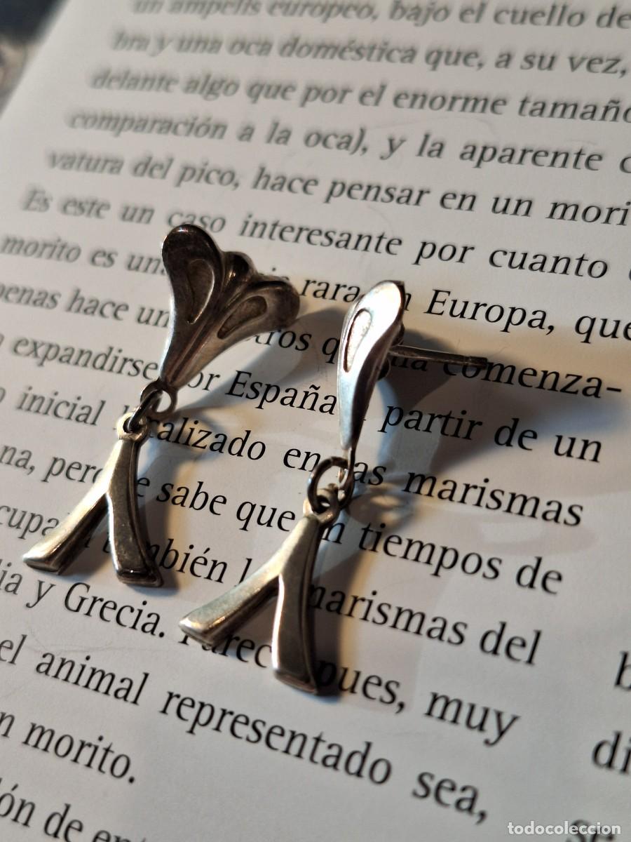 Joyeria: Pendientes plata maciza vintage d&eacute;cada 90 - Foto 9